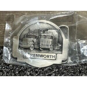 Kenworth Semi Truck Belt Buckle Tonkin USA C-42 - NOS Vintage 1985